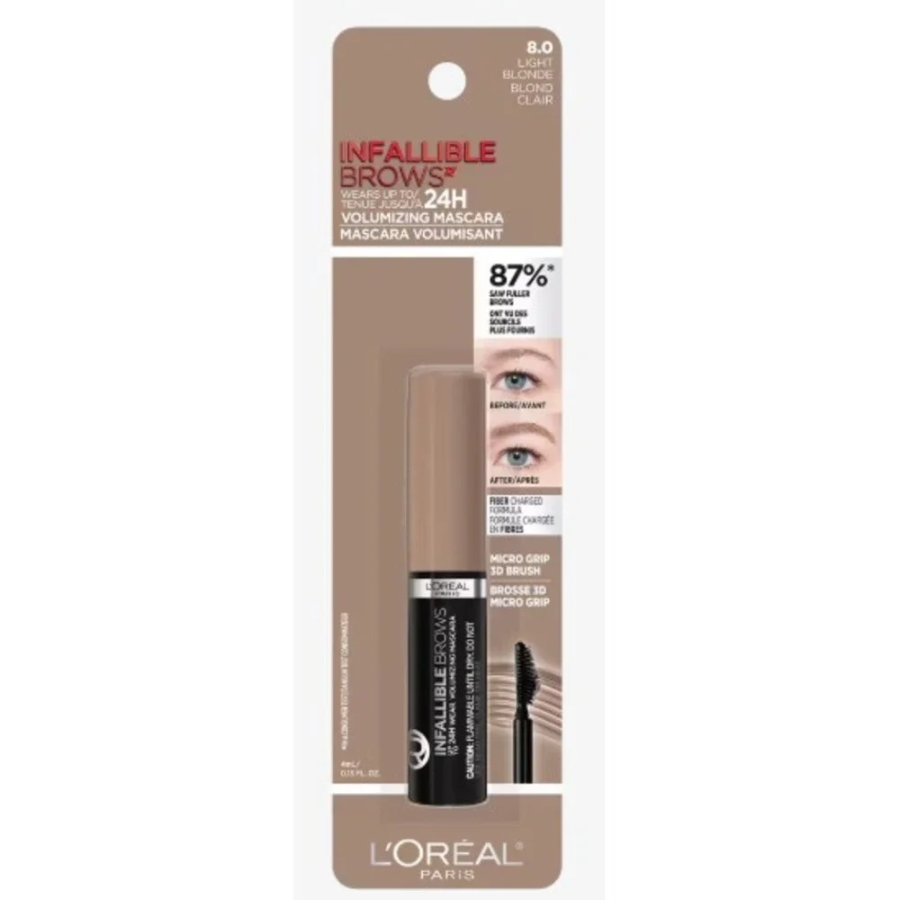 L'oreal‎ Infallible Brows 24H Volumizing Mascara 8.0 Light Blonde Eyebrow Gel